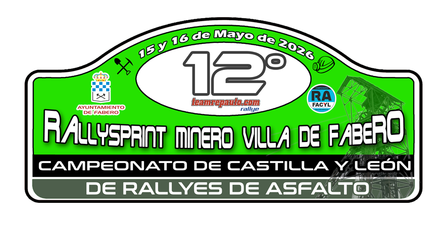 Placa de 12º Rallysprint Minero Villa de Fabero